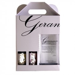 Geranium Gin 44%, Gaveæske med 4 Tonic 