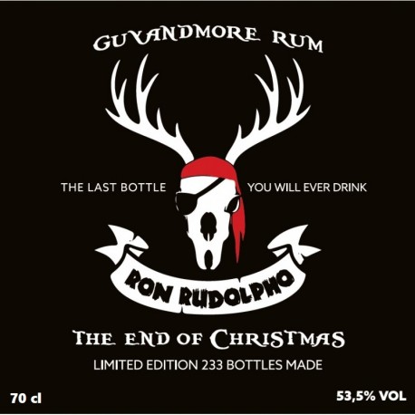 Ron Rudolpho Rum 53,5% The end of Christmas 70 cl
