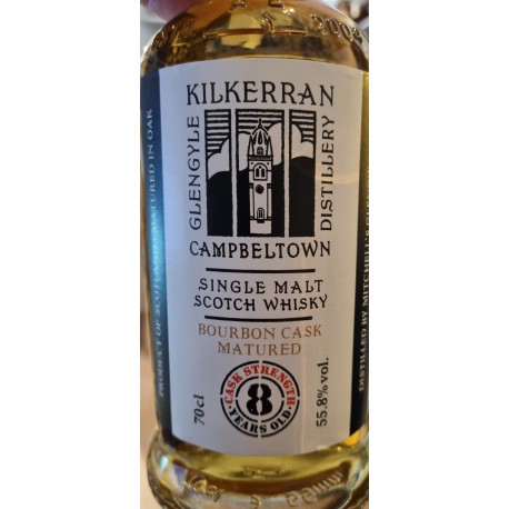 Kilkerran 8 Years Old Cask Strength - Bourbon Matured 55,8%